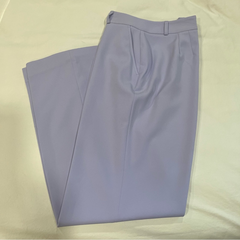 WHBM Luna Wide Leg Pant in Lavender 6P